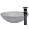 Novatto Carrera White Marble Vessel Sink and Oil Rubbed Bronze Umbrella Drain NOSV-CWORB - alternate 1